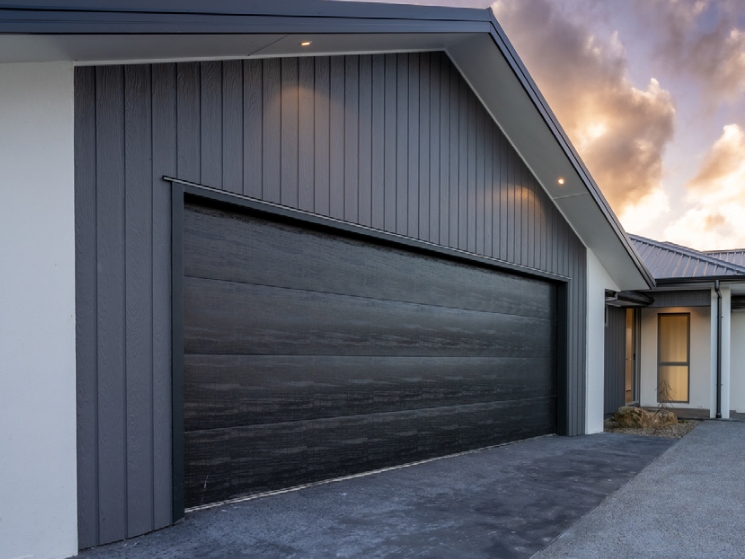 Windsor Doors Woodgrain Finish  Sectional Garage Door