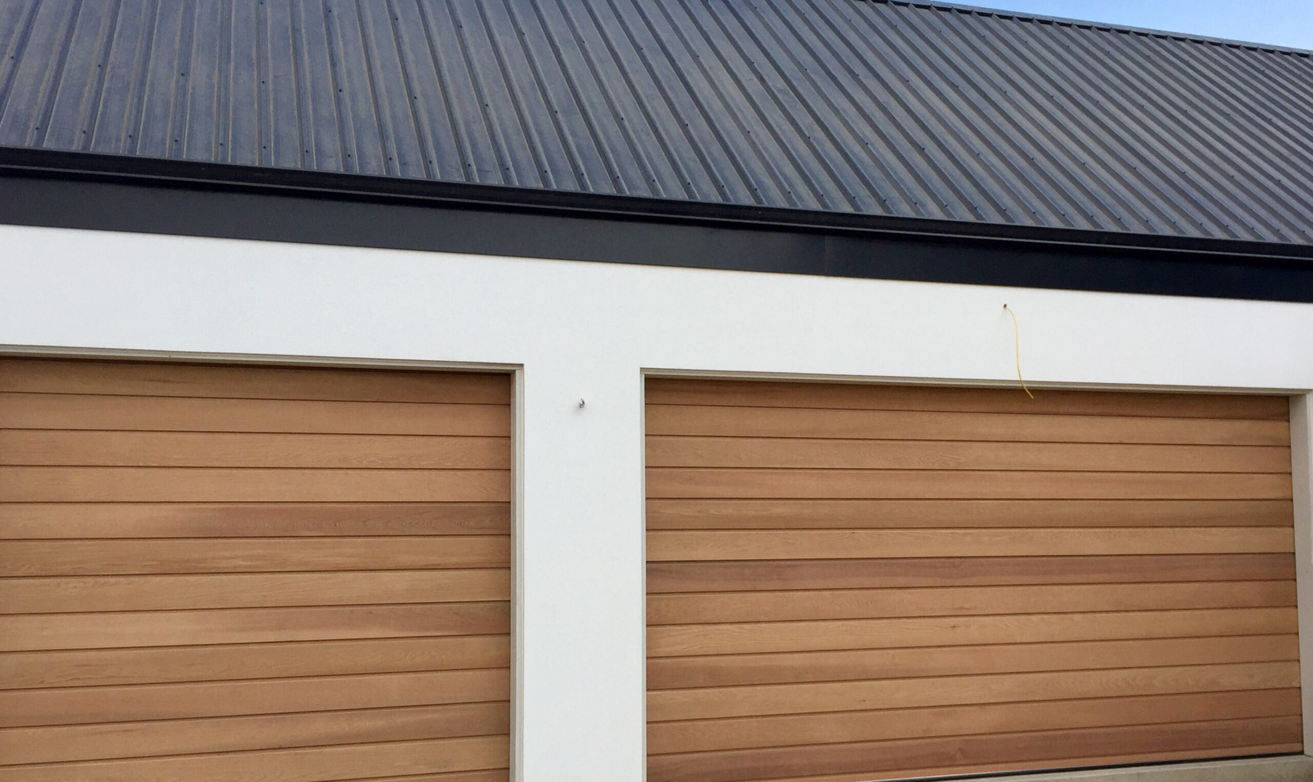 Cedar garage door